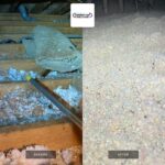 Attic Loose Fill Insulation Before And After