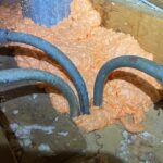 Spray Foam Air Sealing Around Pipes And Wires